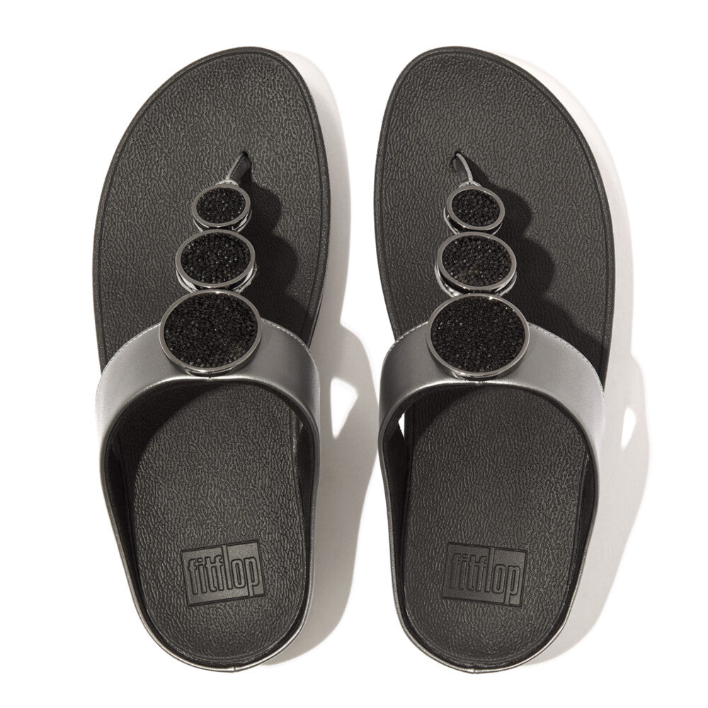 Fitflop Halo Bead-Circle Pewter Black