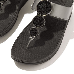 Fitflop Halo Bead-Circle Pewter Black