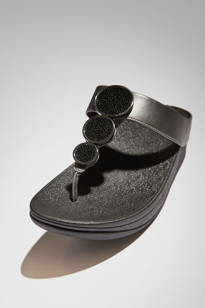 Fitflop Halo Bead-Circle Pewter Black